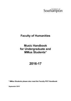 Music - University of Southampton