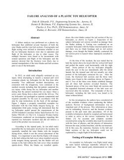 Failure Analysis of a Plastic Toy Helicopter