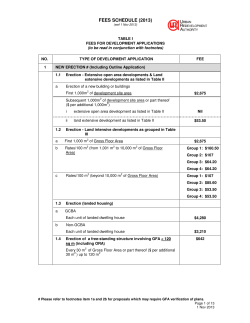 fees schedule (2013) - Urban Redevelopment Authority