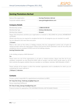 Genting Plantations Berhad