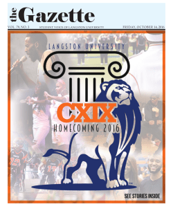 September 20, 2016 - Langston University
