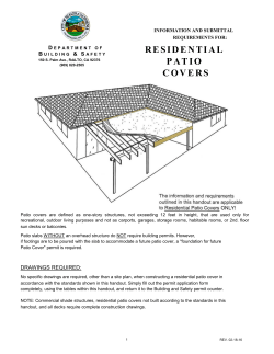 residential patio covers