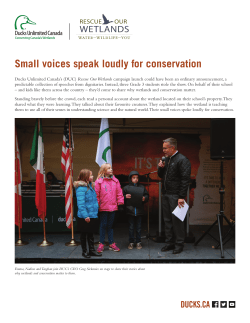 Small voices speak loudly for conservation