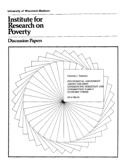 Institute for Research on Poverty Discussion Papers