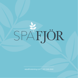 spa brochure - Hotel Viking