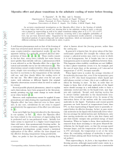 Mpemba effect and phase transitions in the adiabatic cooling of