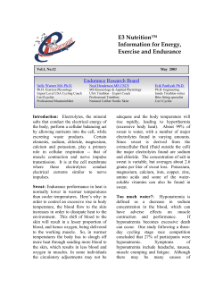 Caffeine and Endurance