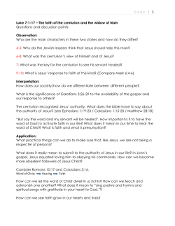 Notes - Plymouth Christian Centre