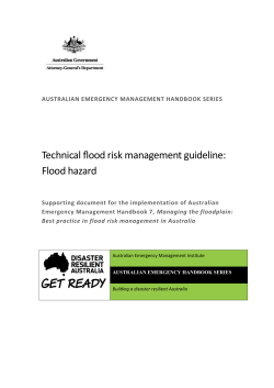 Technical flood risk management guideline