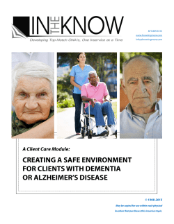 Safe Environments for Clients with AD for the Learner.pub