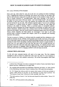 how to make scansion earn its keep in schools1