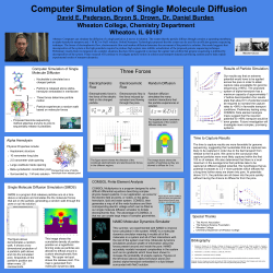 Computer Simulation of Single-Molecule Diffusion