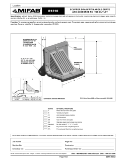 scupper drain with angle grate and 45 degree no hub outlet