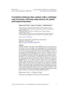 Correlated continuous time random walks