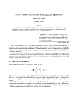 Lecture notes - Santa Fe Institute