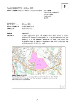 Item 6 Land North and East of Hill Farm Road Halesworth