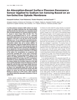 An Absorption-Based Surface Plasmon Resonance Sensor Applied