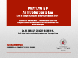 jurisprudence theory of law - E-Prints Complutense