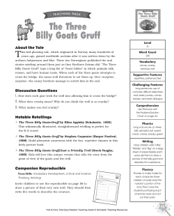 The Three Billy Goats Gruff