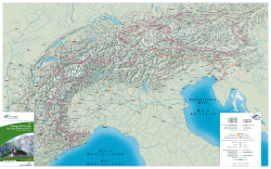 On walking trails through the eight alpine countries