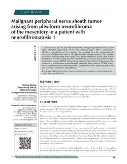 Malignant peripheral nerve sheath tumor arising from plexiform