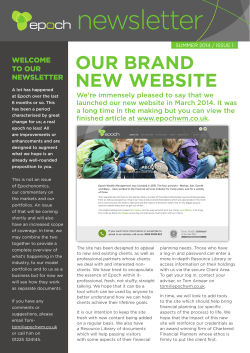 newsletter - Epoch Wealth Management
