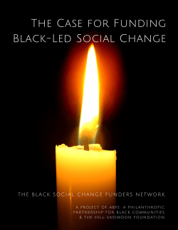 The Case for Funding Black-Led Social Change