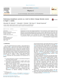 Stationary Josephson current as a tool to detect charge density