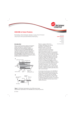 CESI-MS of Intact Proteins