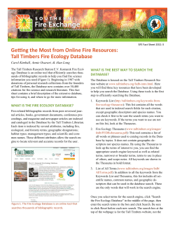 Tall Timbers Fire Ecology Database