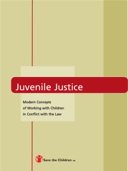 Juvenile Justice: Modern concepts of working