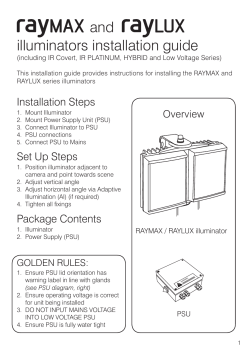AXIS T90A 2x/3x/4x Installation Guide AXIS T90A 2x/3x/4x