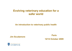 2: Concept of Veterinary Public Health