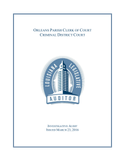 Orleans Parish Clerk of Court - Criminal District