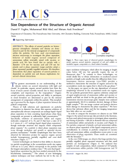 Size Dependence of the Structure of Organic