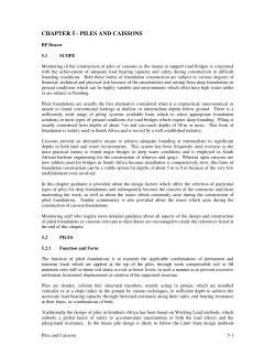 CHAPTER 5 - PILES AND CAISSONS