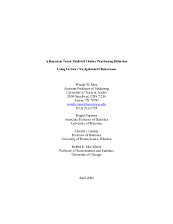 A Bayesian Treed Model of Online Purchasing