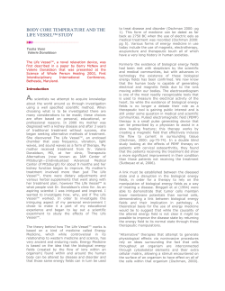 body core temperature and the life vessel&trade; study