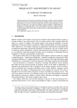 inequality and poverty in japan - PUC-SP