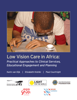 Low Vision Care in Africa: