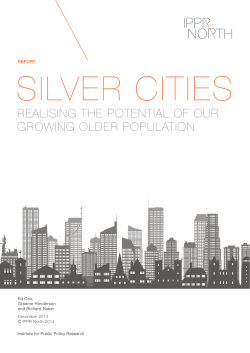 Realising the potential of our growing older population