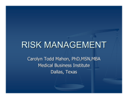 risk management