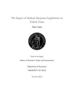 The Impact of Medical Marijuana Legalization on Violent Crime