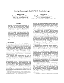 Ontology Reasoning in the SHOQ(D)