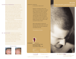 hair transplantation - The Skin Care Centre
