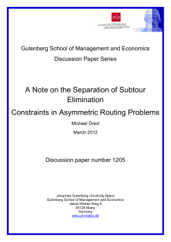 A Note on the Separation of Subtour Elimination Constraints in