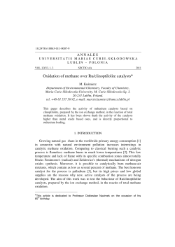 Oxidation of methane over Ru/clinoptilolite catalysts
