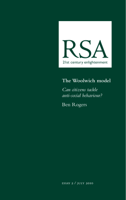 The Woolwich model