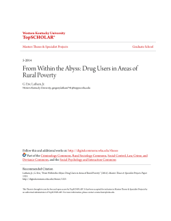 From Within the Abyss: Drug Users in Areas of