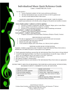 Individualized Music Quick Reference Guide